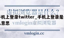 手机上登录twitter_手机上登录是什么意思