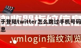 关于登陆twitter怎么跳过手机号码的信息