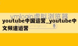 youtube中国运营_youtube中文频道运营