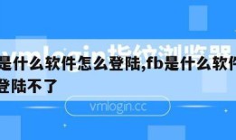 fb是什么软件怎么登陆,fb是什么软件怎么登陆不了