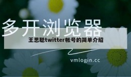 王思聪twitter帐号的简单介绍