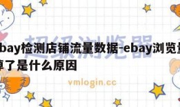 ebay检测店铺流量数据-ebay浏览量掉了是什么原因