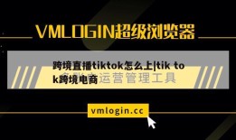 跨境直播tiktok怎么上|tik tok跨境电商