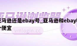 亚马逊还是ebay号_亚马逊和ebay哪个便宜