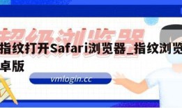 以指纹打开Safari浏览器_指纹浏览器安卓版