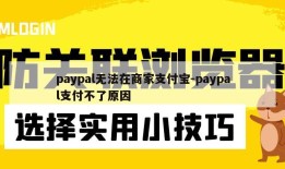 paypal无法在商家支付宝-paypal支付不了原因