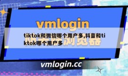 tiktok和微信哪个用户多,抖音和tiktok哪个用户多