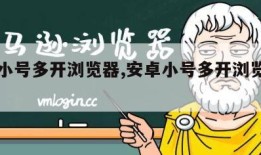 安卓小号多开浏览器,安卓小号多开浏览器怎么弄