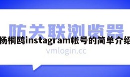 杨桐鸥instagram帐号的简单介绍