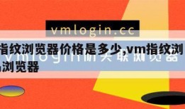 vm指纹浏览器价格是多少,vm指纹浏览器候鸟浏览器