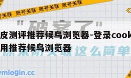 虾皮测评推荐候鸟浏览器-登录cookie使用推荐候鸟浏览器