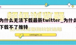 为什么无法下载最新twitter_为什么下载不了推特