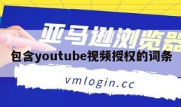 包含youtube视频授权的词条